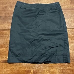 LOFT Black Pencil Skirt Knee-Length Work